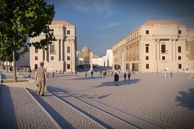 Piazza Pia render