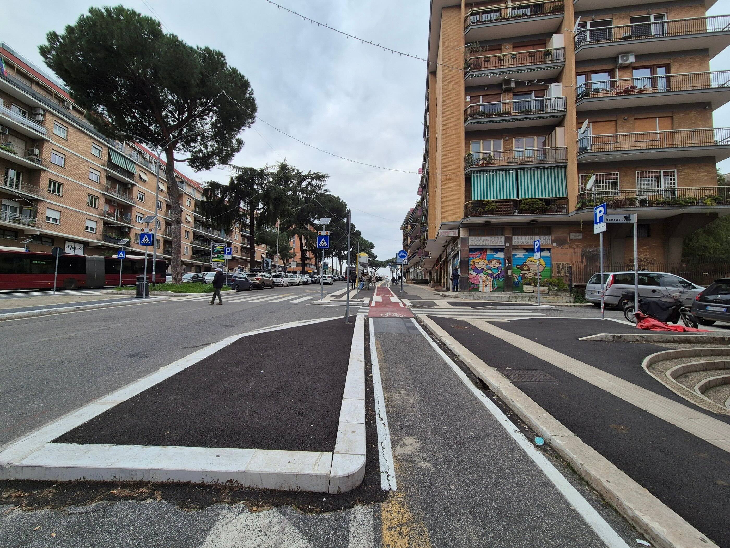 Via Ugo Ojetti/Via Jovine Francesco fine lavori