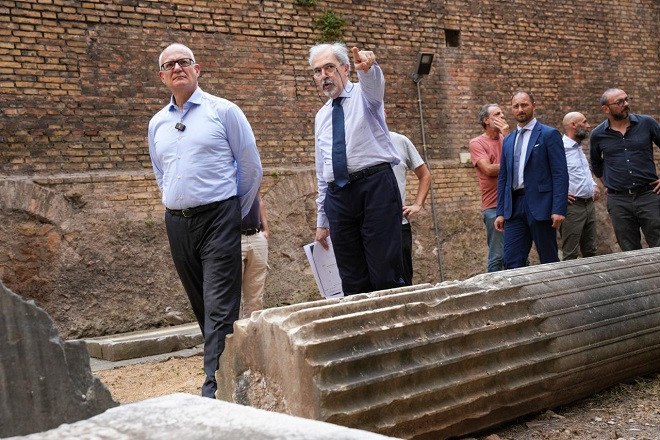 Torna visitabile l'area archeologica di Via Botteghe Oscure