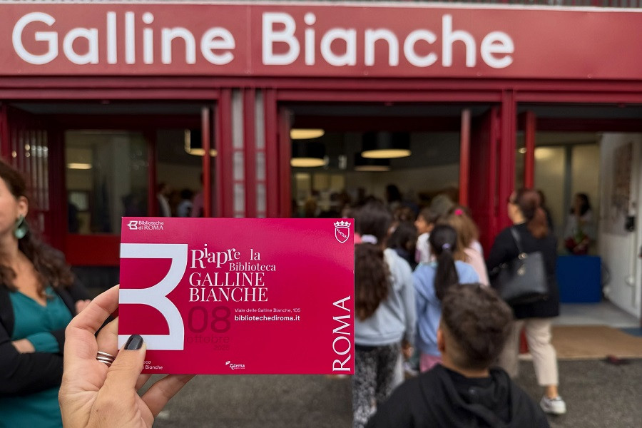 Riapre la Biblioteca Galline Bianche nel Municipio XV